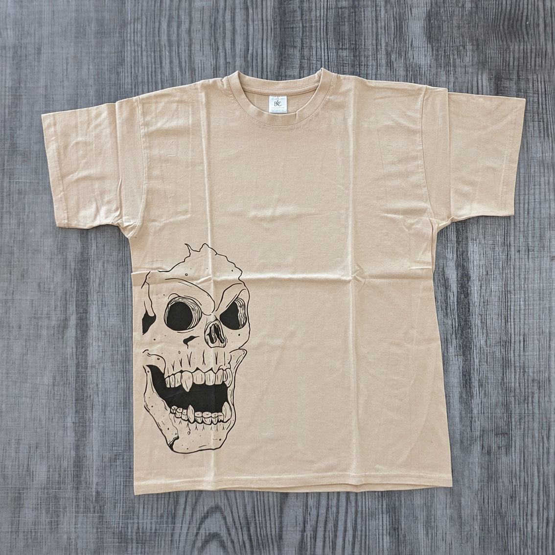 Totenkopf T-Shirt Sand Gr. L NEU