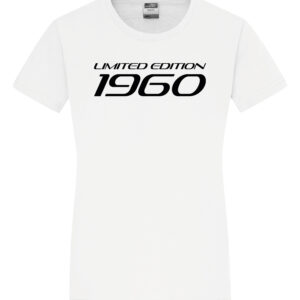 Damen T-Shirt „Limited Edition 60er Jahre“ | Vintage Geburtstags-Shirt | weiß