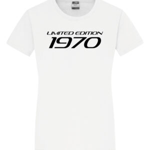 Damen T-Shirt „Limited Edition 70er Jahre“ | Vintage Geburtstags-Shirt | weiß