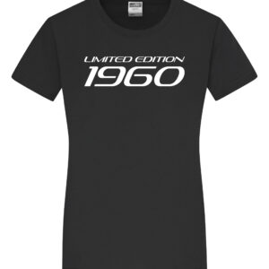 Damen T-Shirt „Limited Edition 60er Jahre“ | Vintage Geburtstags-Shirt | schwarz